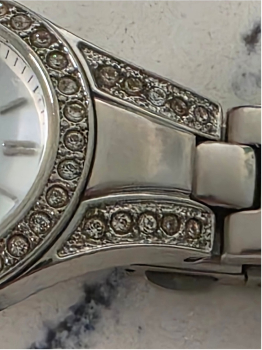 Women's Fossil Silver-Tone Crystal Accent Watch, One Size - Picture 9 of 12